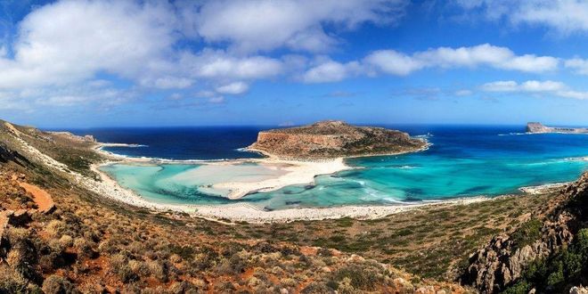 Η λιμνοθάλασσα του Μπάλου στη δυτική Κρήτη