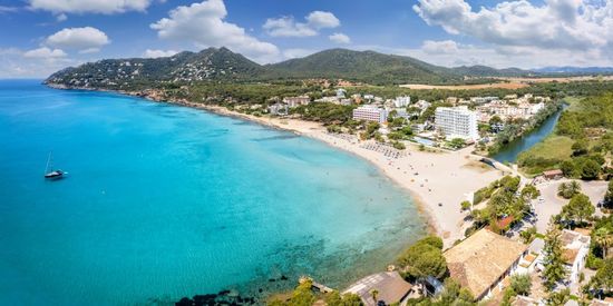 The beach of Canyamel in Mallorca island, Balearics, Spain