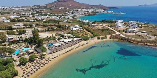 Pounta beach in Paros, Cyclades, Greece