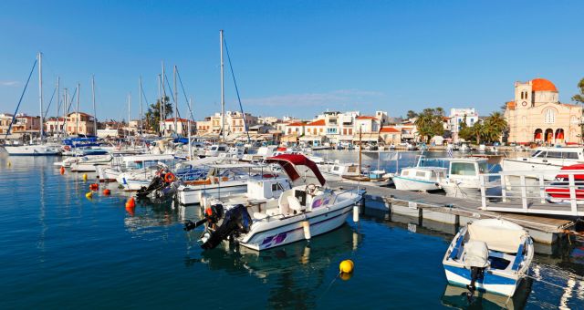 The main port of Aegina