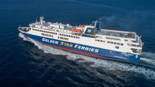 Top view of the ferry