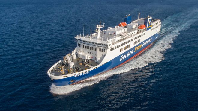 Top view of the ferry
