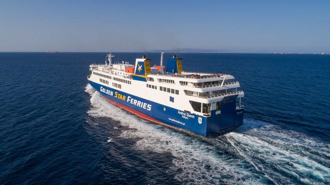 Top view of the ferry