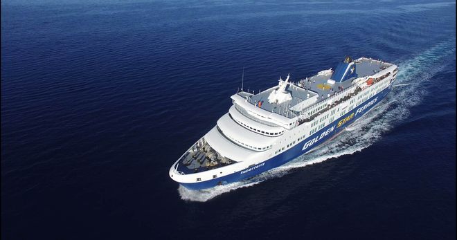 Top view of the ferry
