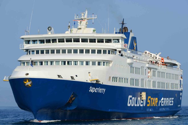Top view of the ferry